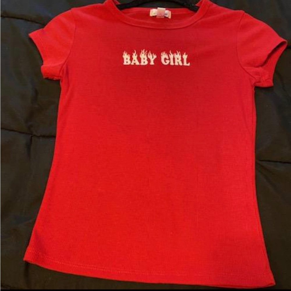 ‼️Red “Baby Girl” T-shirt - Size Medium